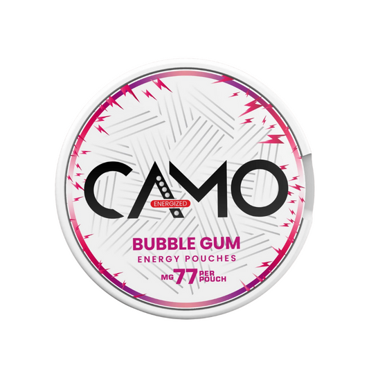 Caffeine Pouches CAMO – Bubble Gum,  77mg