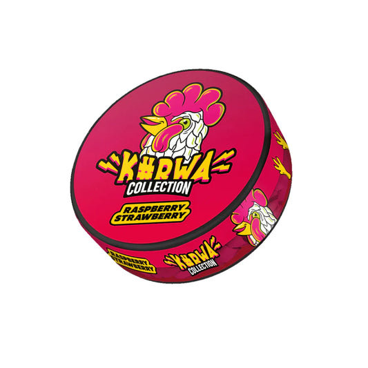 Nicotine Pouches Kurwa, Raspberry Strawberry  ,16 mg